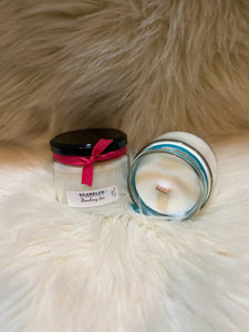 SQUAT JAR WITH WOOD WICK